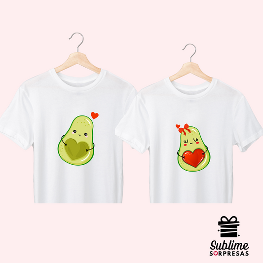 Polos PAREJA "AVOCADO / PALTA LOVE"