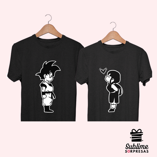 Polos PAREJA "GOKU & MILK" DRAGON BALL