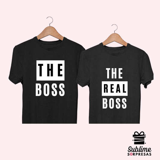 Polos PAREJA "THE BOSS & THE REAL BOSS"