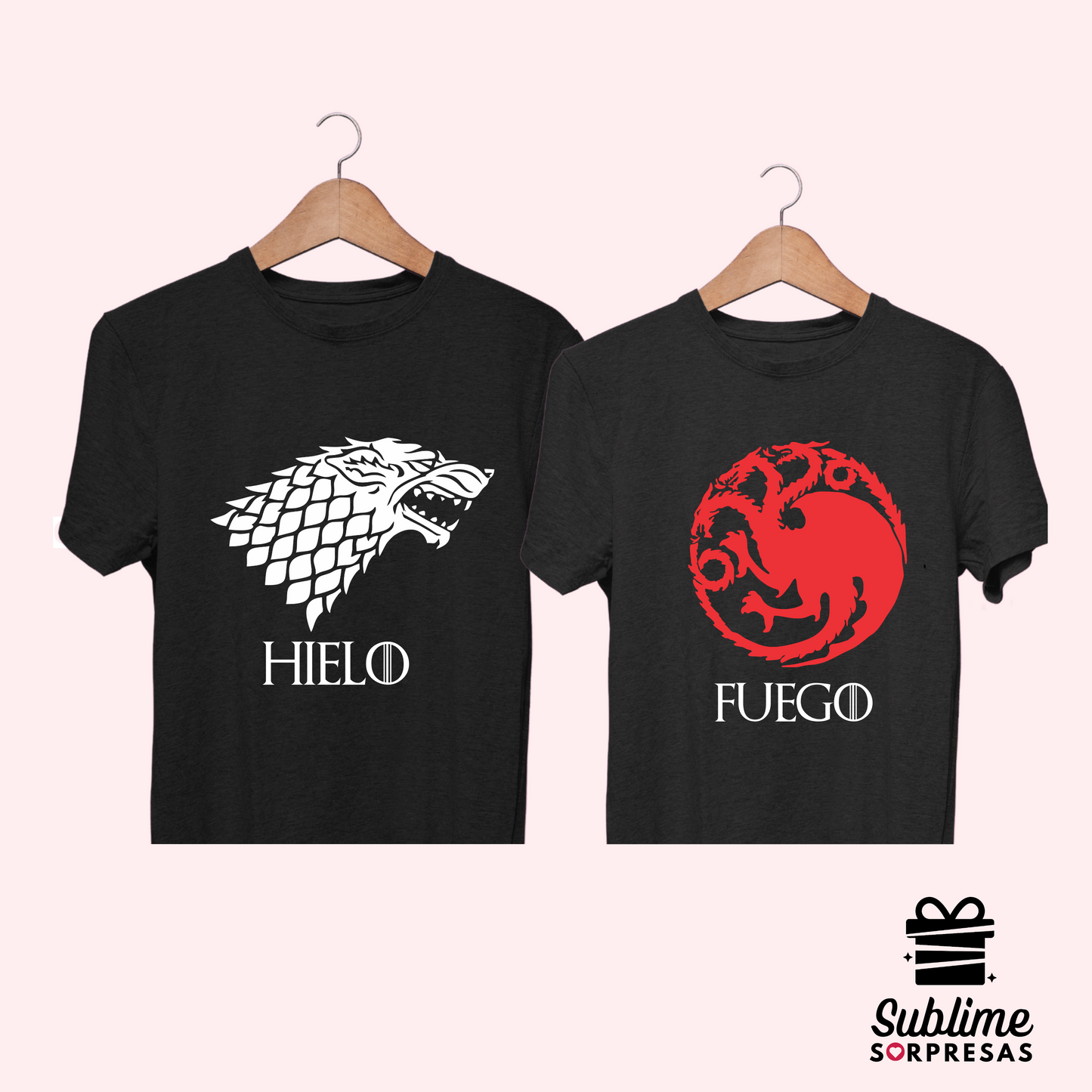 Polos PAREJA "HIELO & FUEGO" GAME OF THRONES / HOUSE OF THE DRAGON