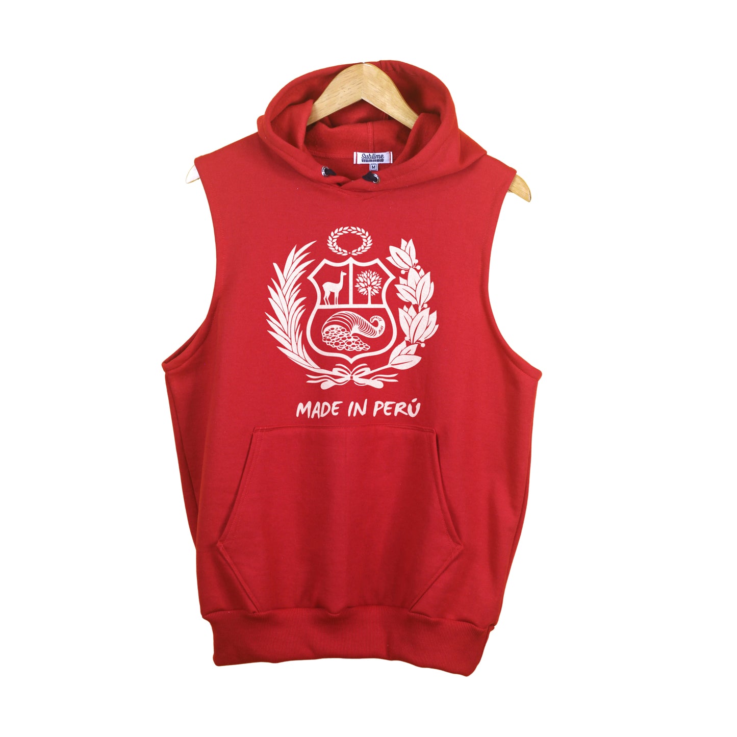 Hoodie Manga Cero [Escudo Clásico] - Rojo