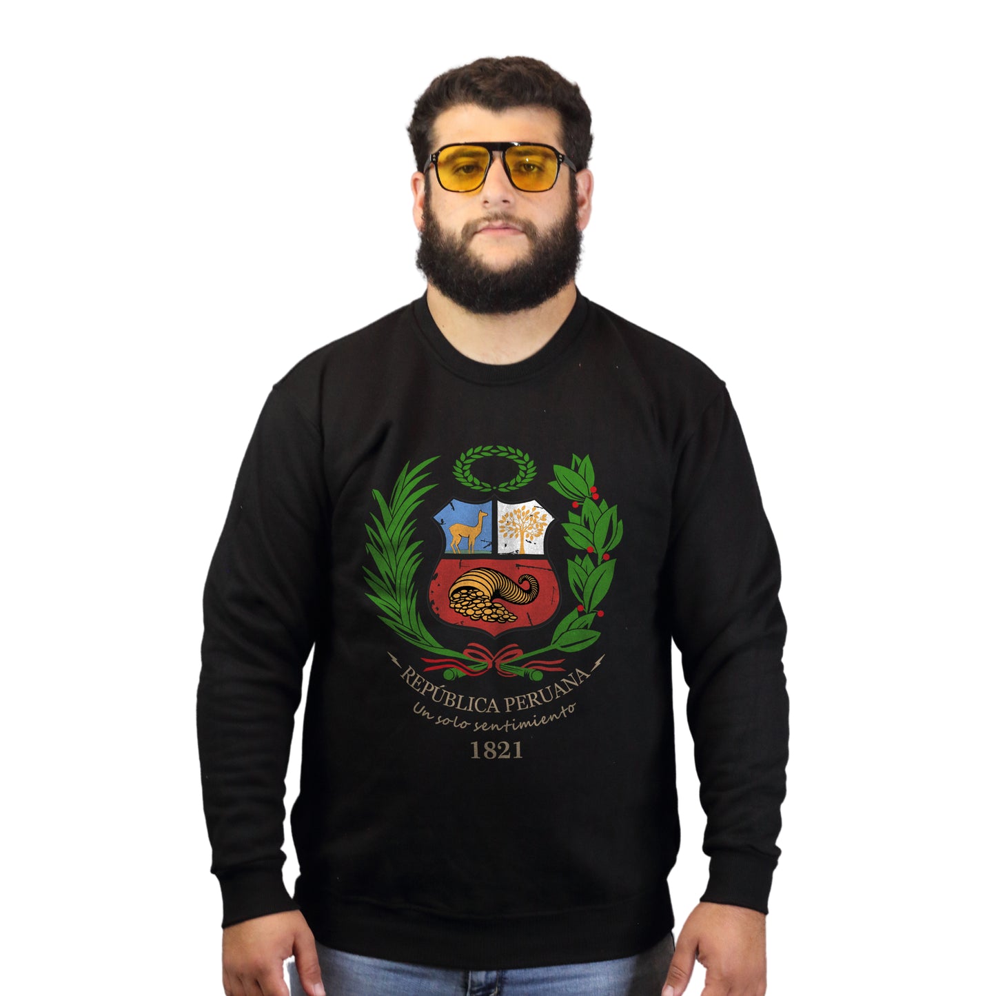 Polera DELUXE [Escudo República Peruana] - Negro