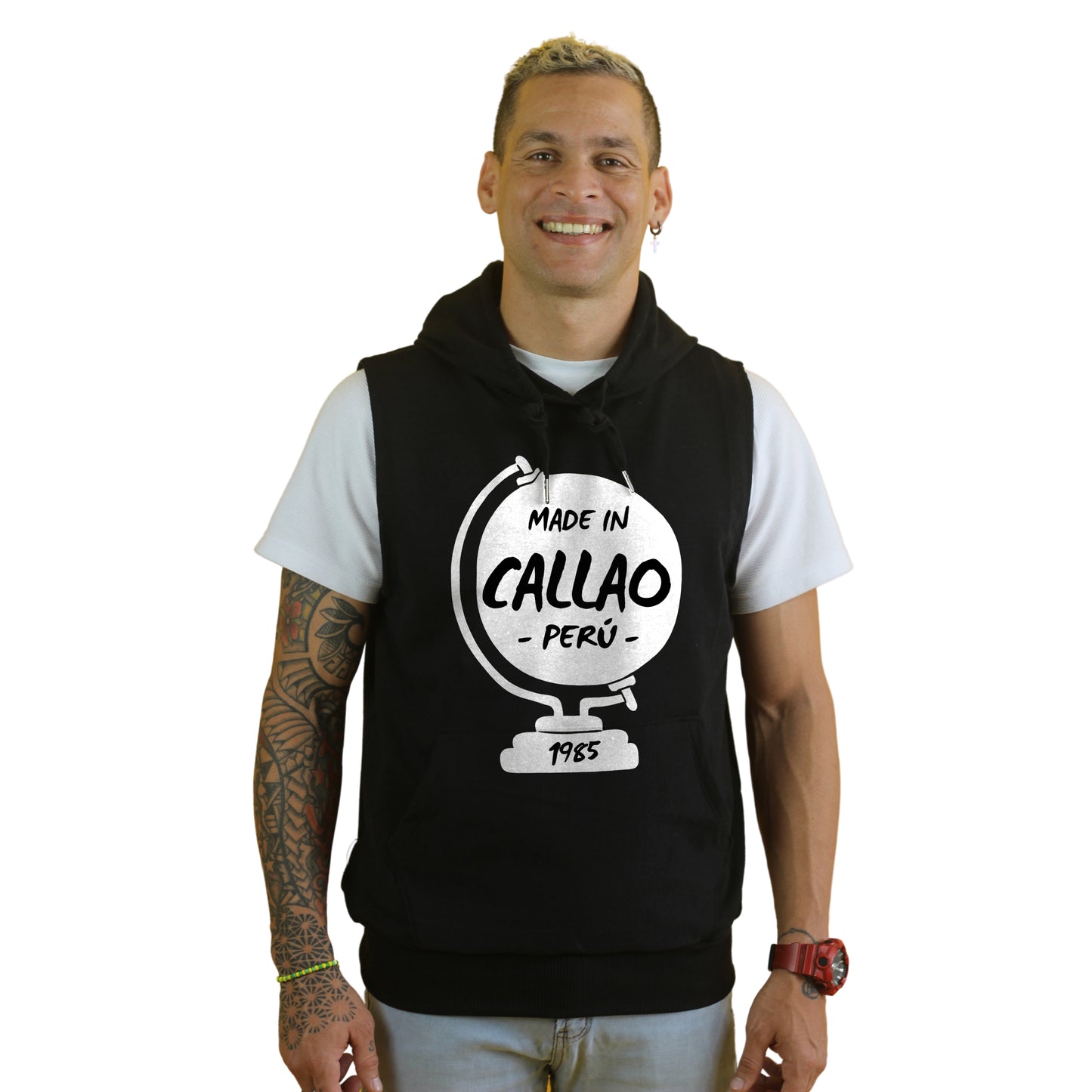 Hoodie Manga Cero [MADE IN CALLAO + Año personalizable] - Negro