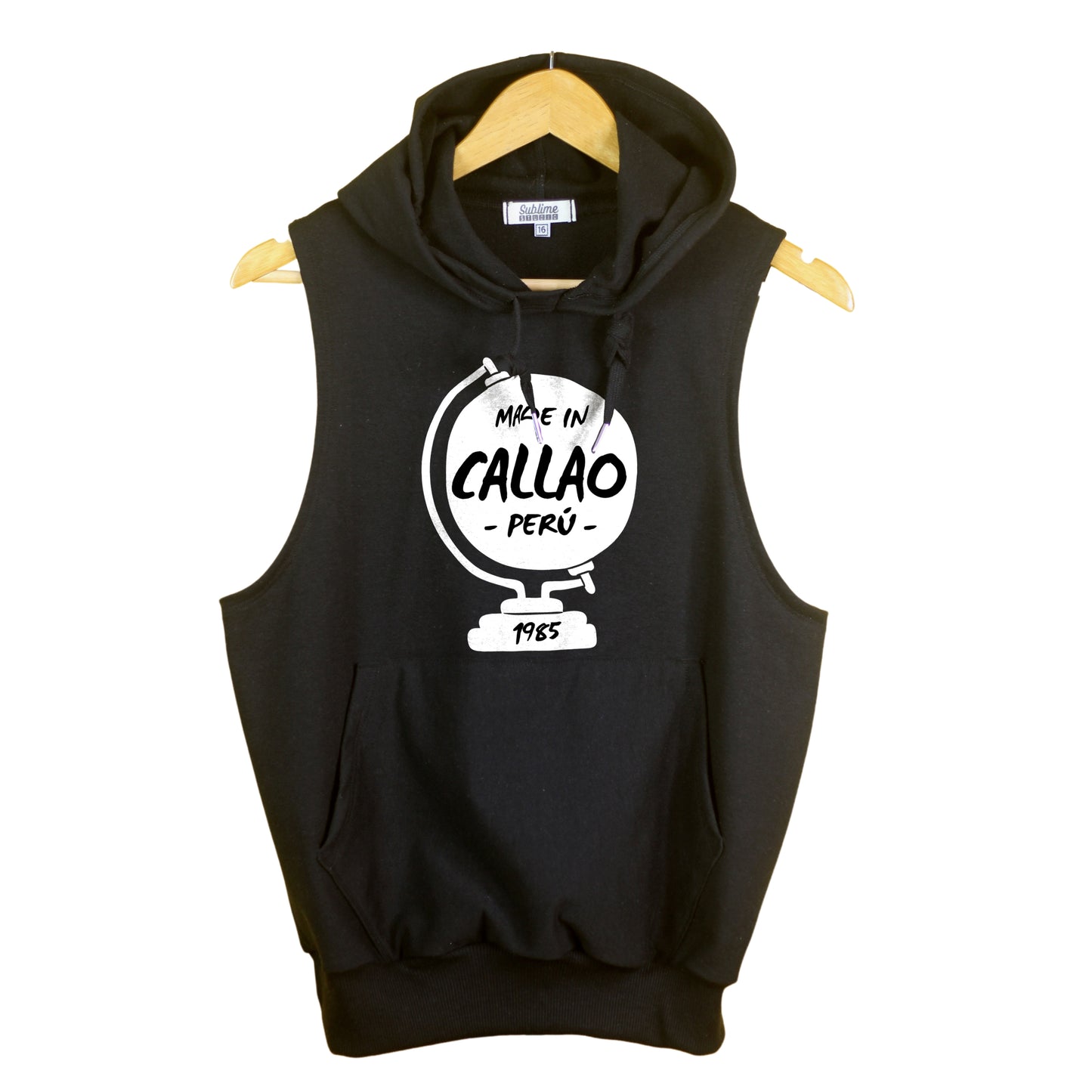 Hoodie Manga Cero [MADE IN CALLAO + Año personalizable] - Negro